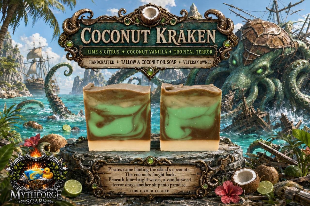 Coconut Kraken soap